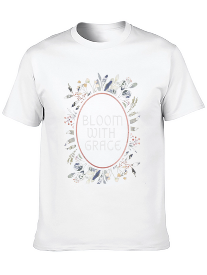 Bloom With Grace Floral Tee - Black