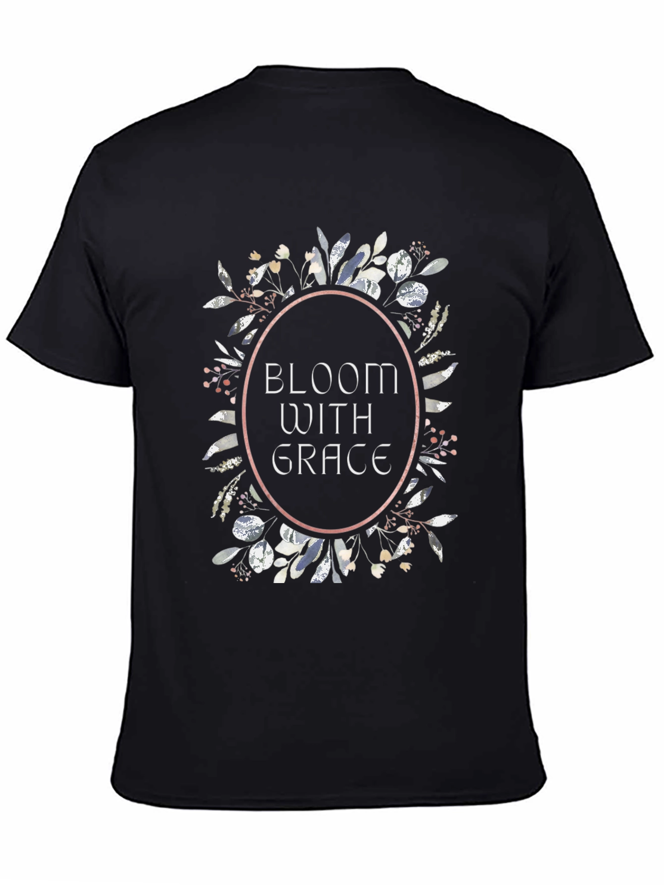 Bloom With Grace Floral Tee - Black