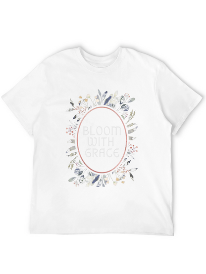 Bloom With Grace Floral Tee - Black