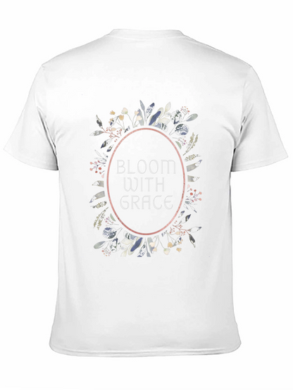 Bloom With Grace Floral Tee - Black