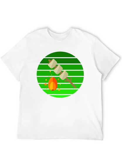 Marshmallow Roasting Campfire Graphic Tee
