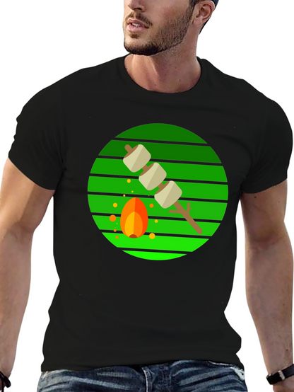 Marshmallow Roasting Campfire Graphic Tee