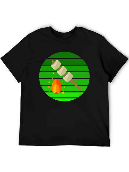 Marshmallow Roasting Campfire Graphic Tee