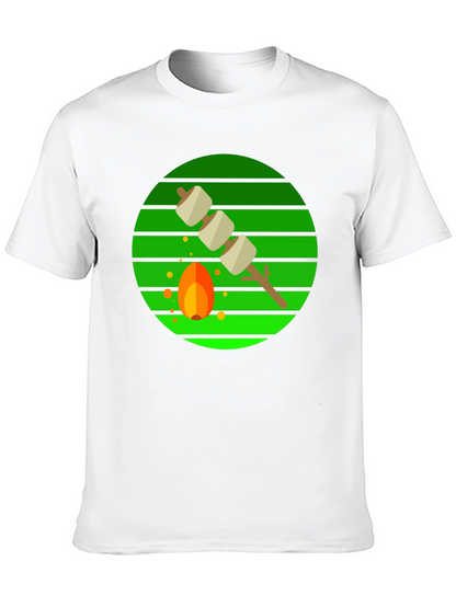 Marshmallow Roasting Campfire Graphic Tee