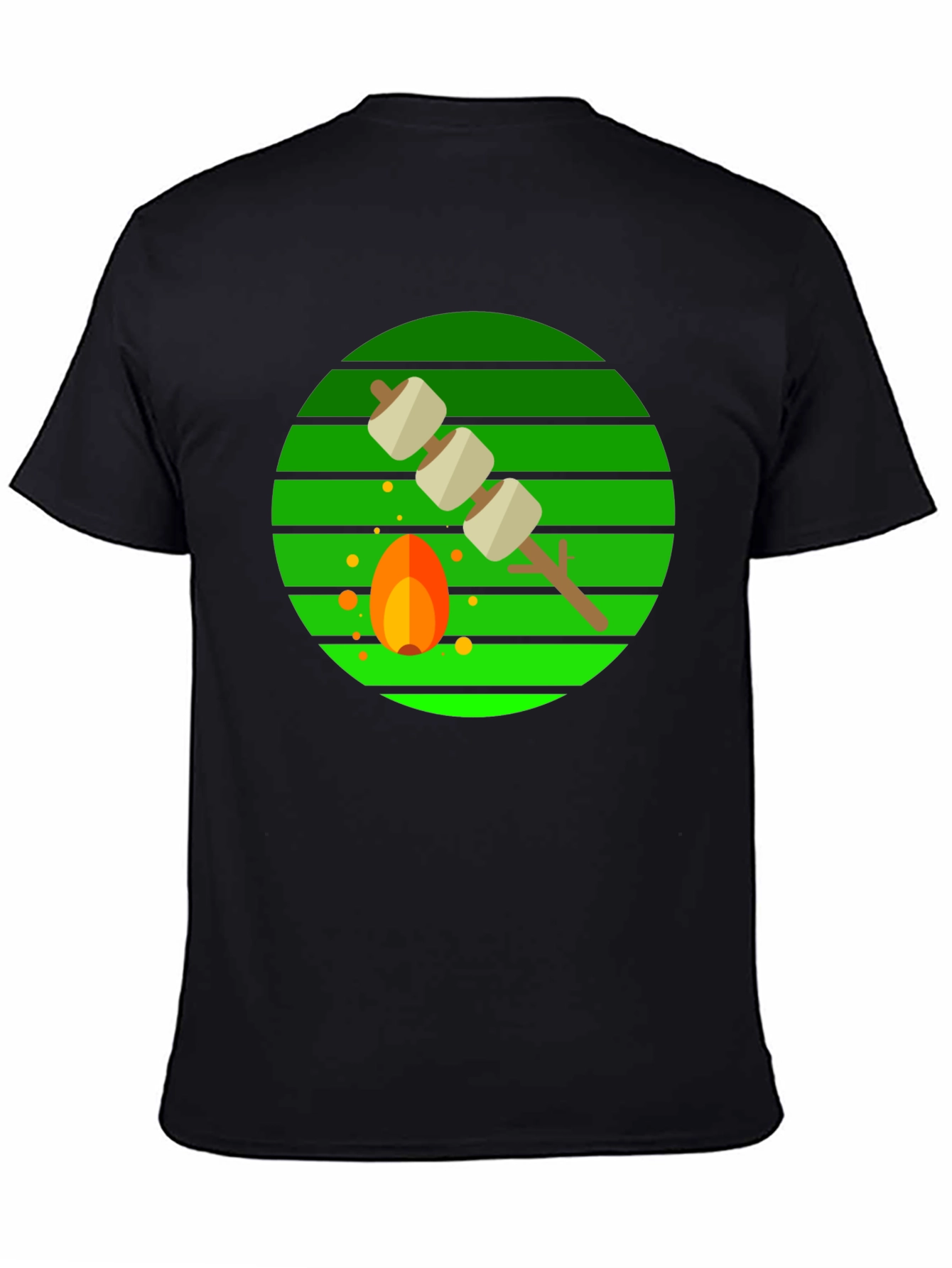 Marshmallow Roasting Campfire Graphic Tee