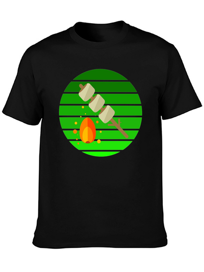 Marshmallow Roasting Campfire Graphic Tee