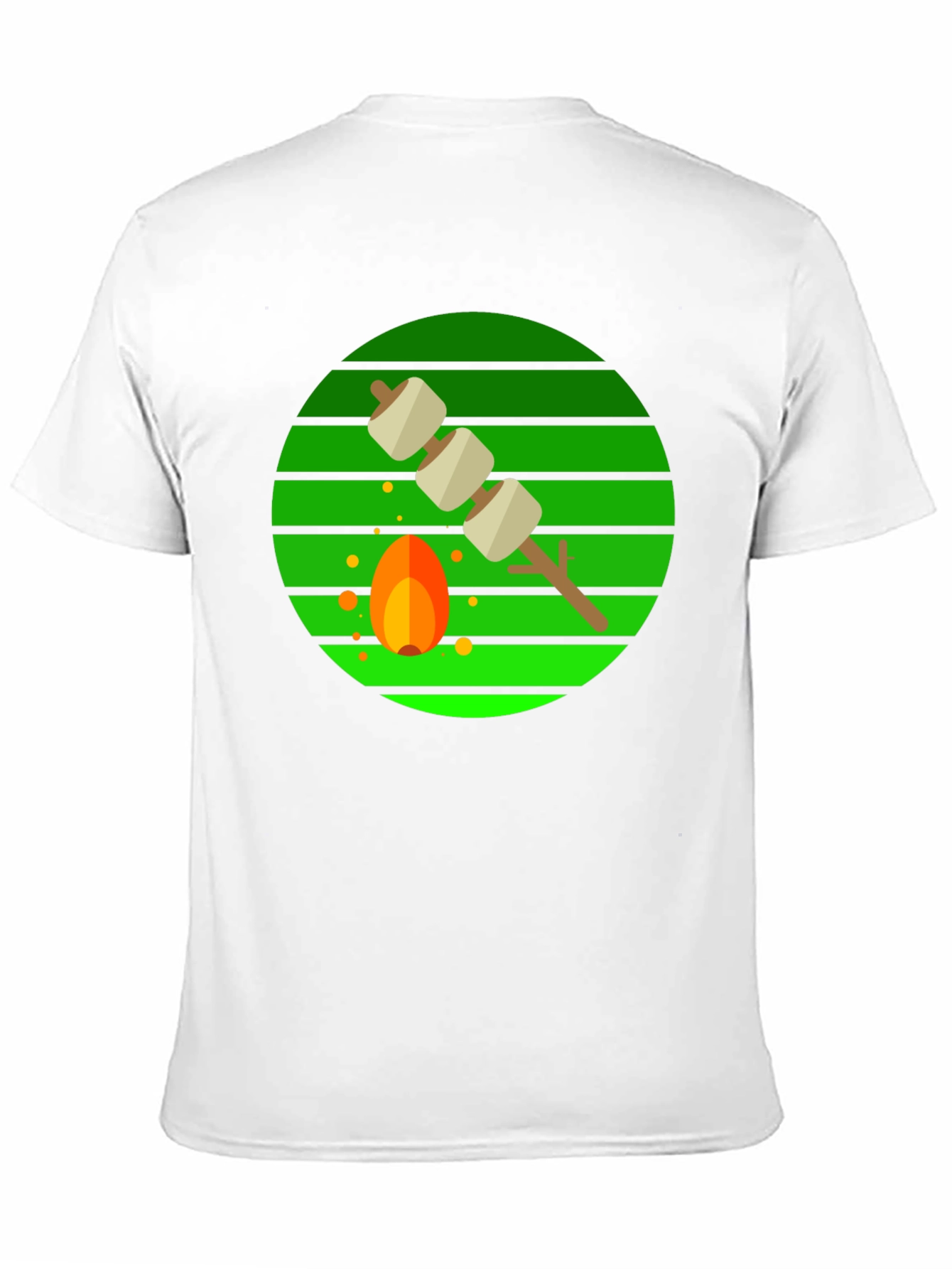 Marshmallow Roasting Campfire Graphic Tee