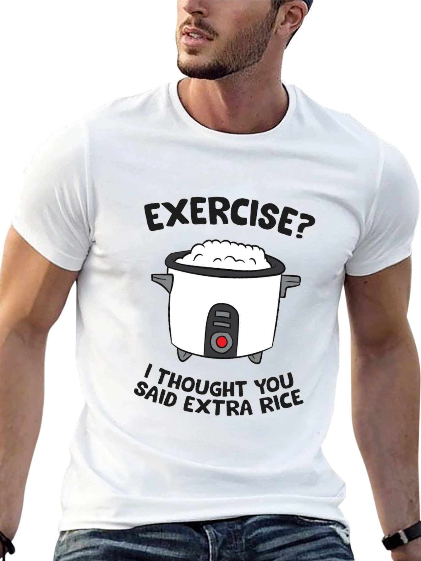 Funny Extra Rice Graphic T-Shirt