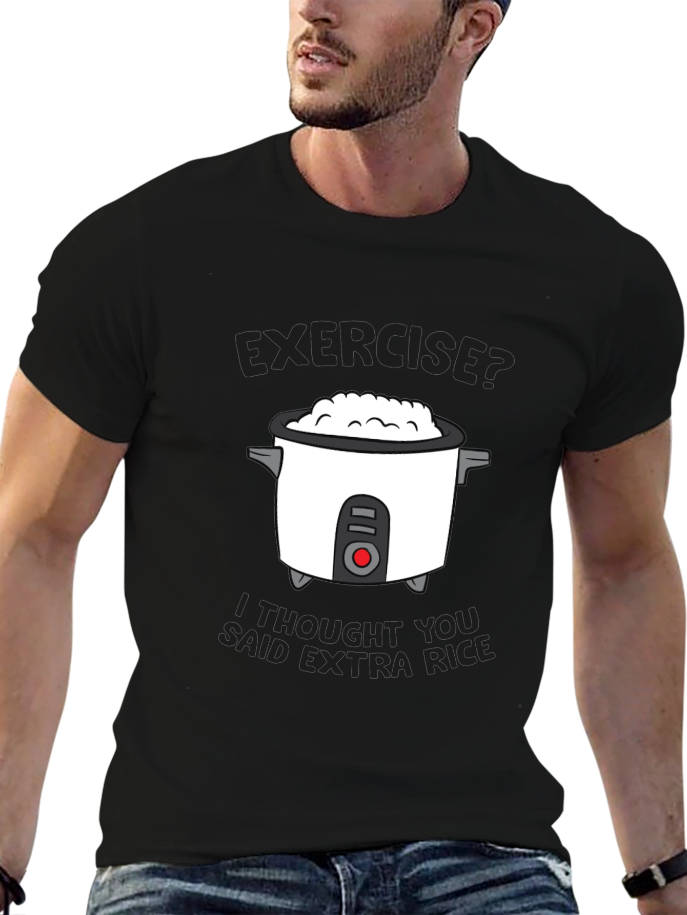 Funny Extra Rice Graphic T-Shirt