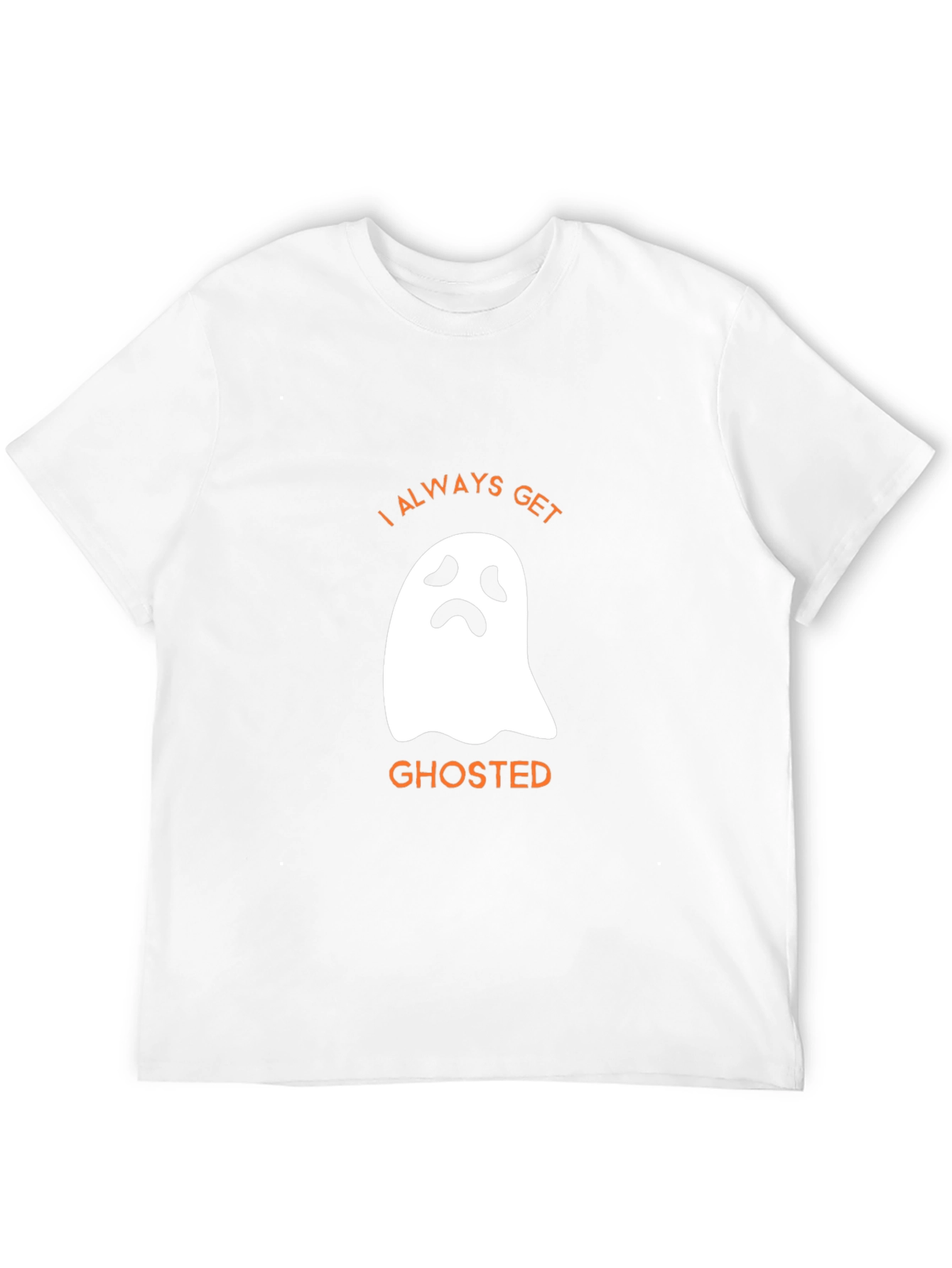 Funny Halloween Ghosted Graphic Tee - Black