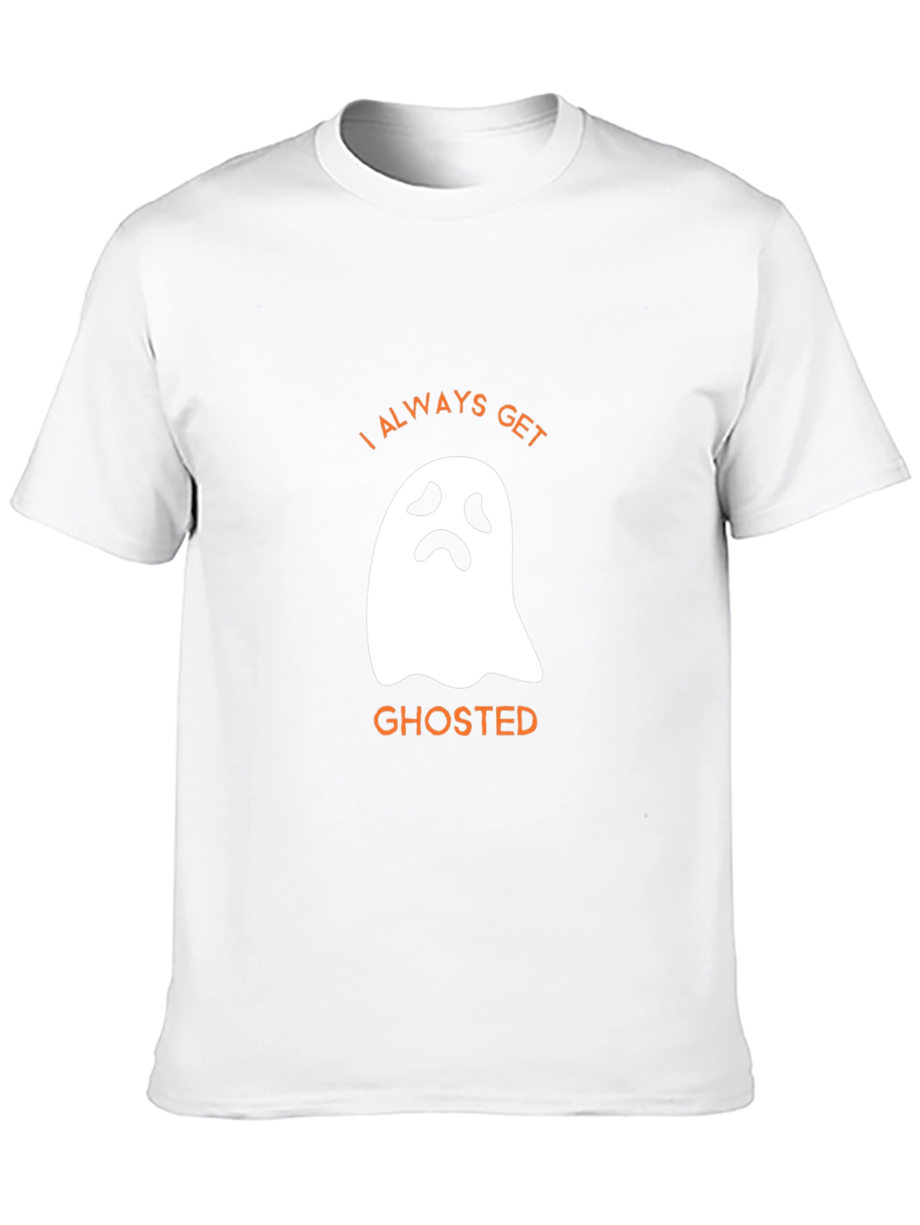 Funny Halloween Ghosted Graphic Tee - Black