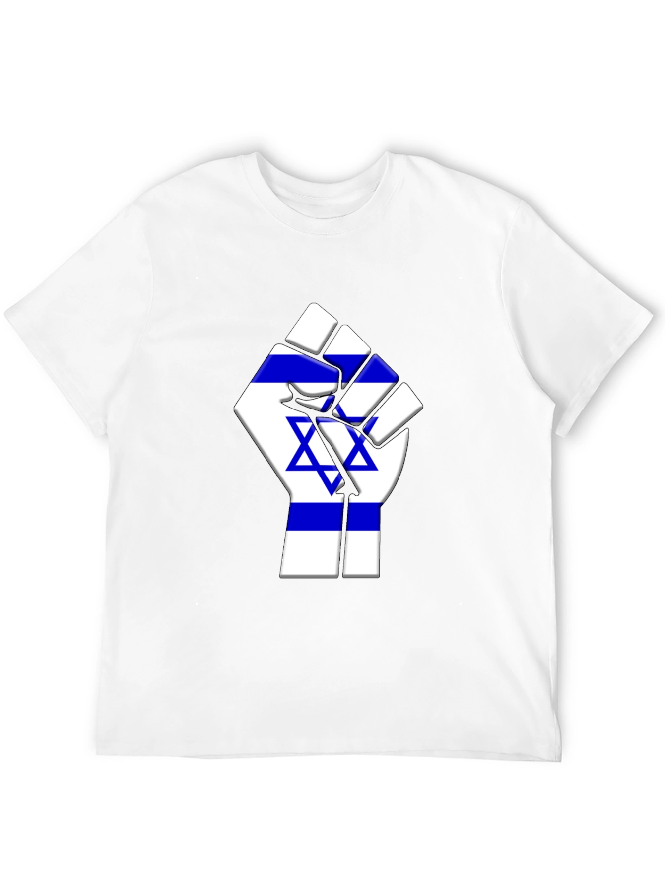 Israeli Flag Fist T-Shirt - Support Israel