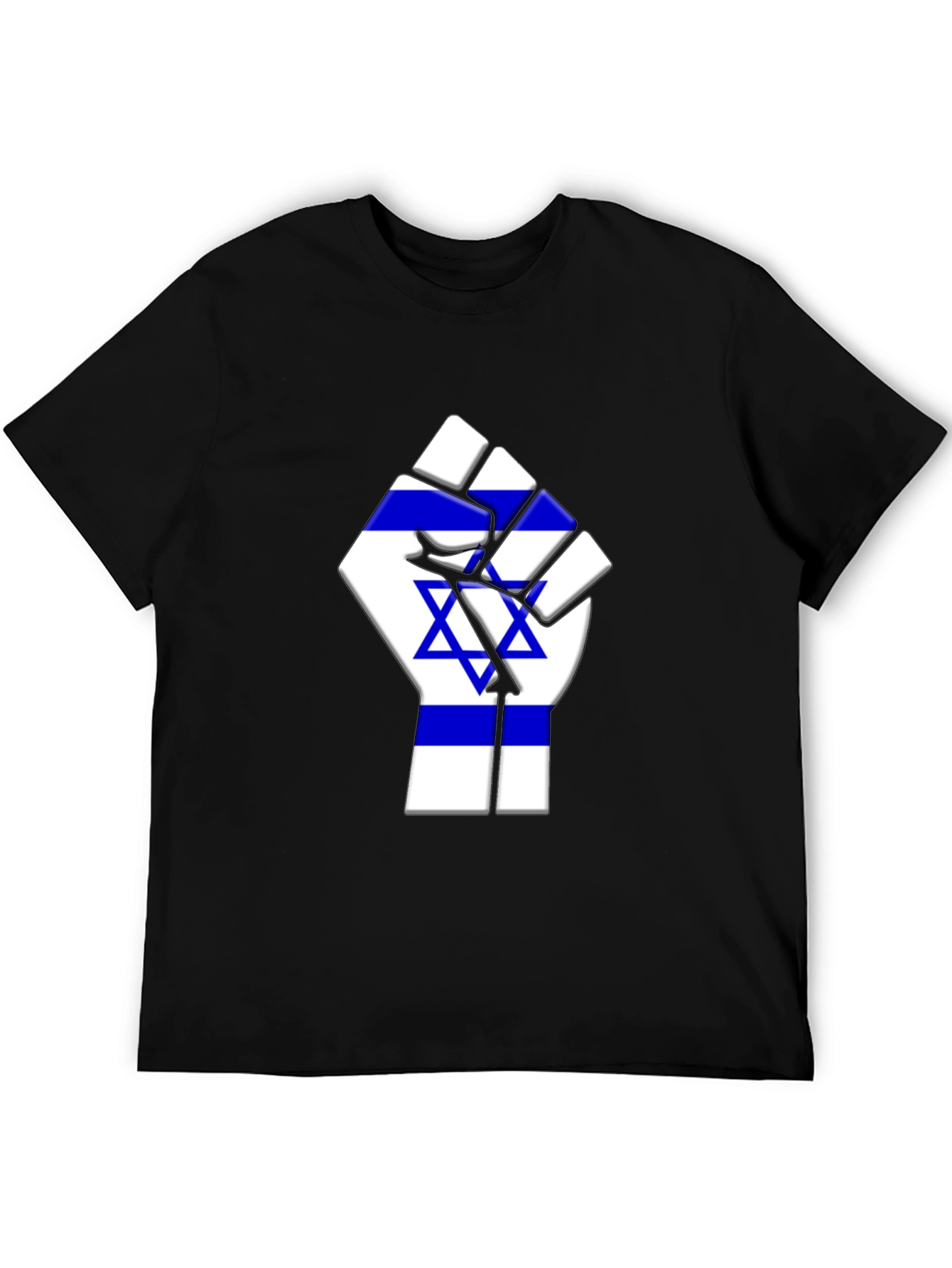 Israeli Flag Fist T-Shirt - Support Israel