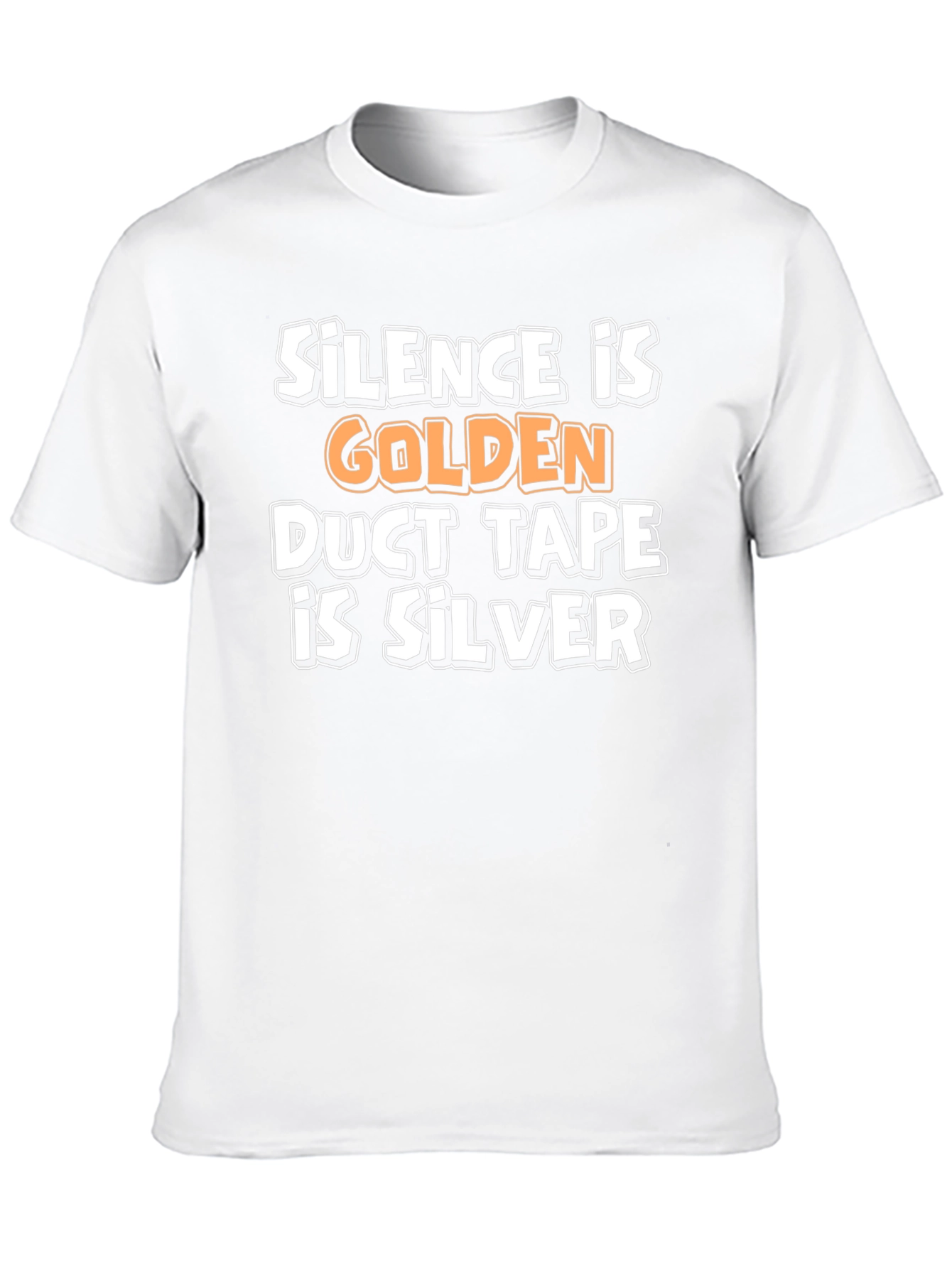 Silence is Golden Funny Graphic T-Shirt