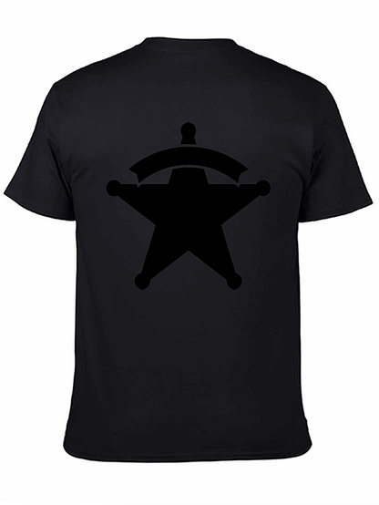 Sheriff Star Graphic Tee - Classic Western Style T-Shirt