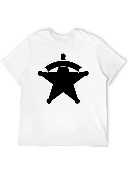 Sheriff Star Graphic Tee - Classic Western Style T-Shirt