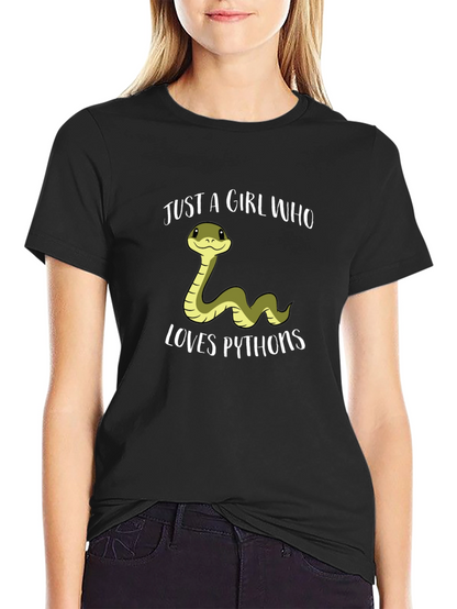 Just A Girl Who Loves Pythons T-Shirt