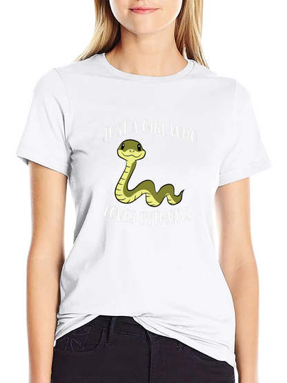 Just A Girl Who Loves Pythons T-Shirt
