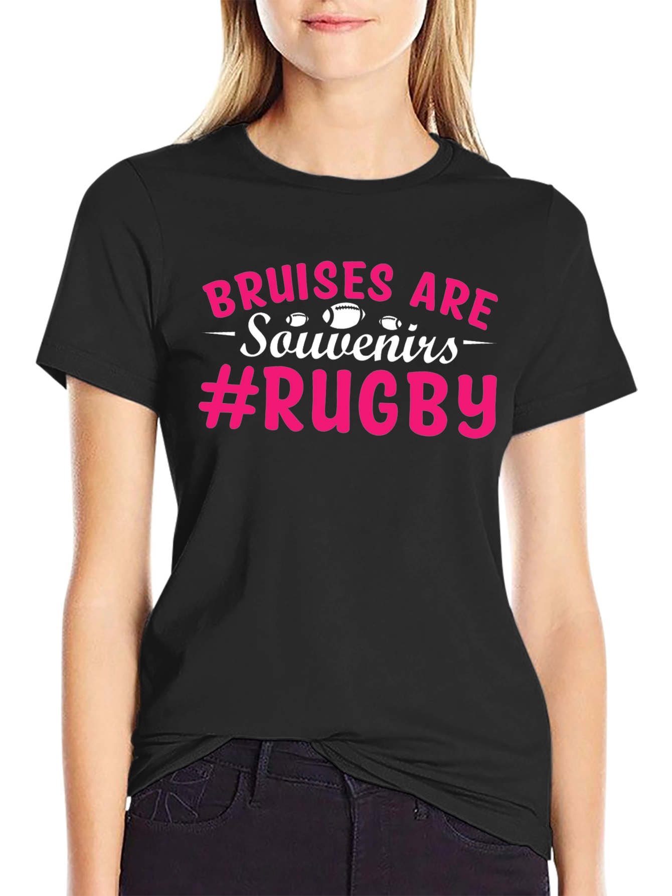 Bruises Are Souvenirs Rugby Graphic T-Shirt