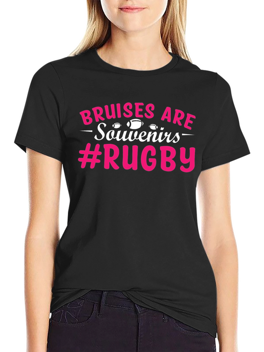 Bruises Are Souvenirs Rugby Graphic T-Shirt