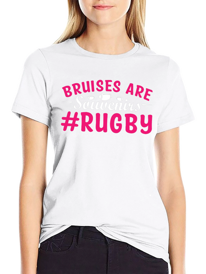 Bruises Are Souvenirs Rugby Graphic T-Shirt