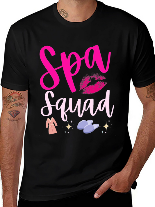 Spa Squad Graphic Tee - Relax in Style