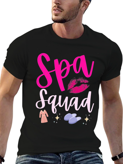 Spa Squad Graphic Tee - Relax in Style