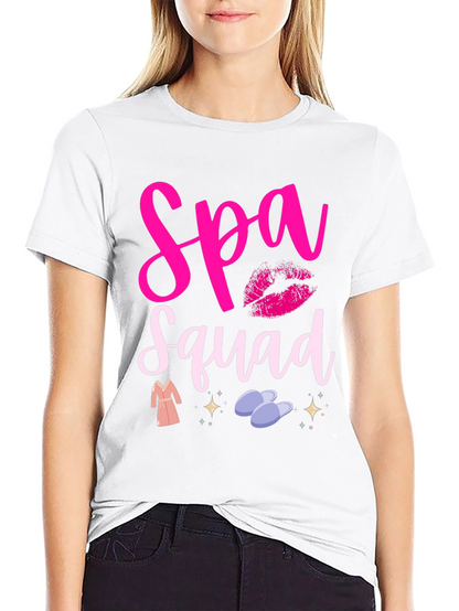 Spa Squad Graphic Tee - Relax in Style