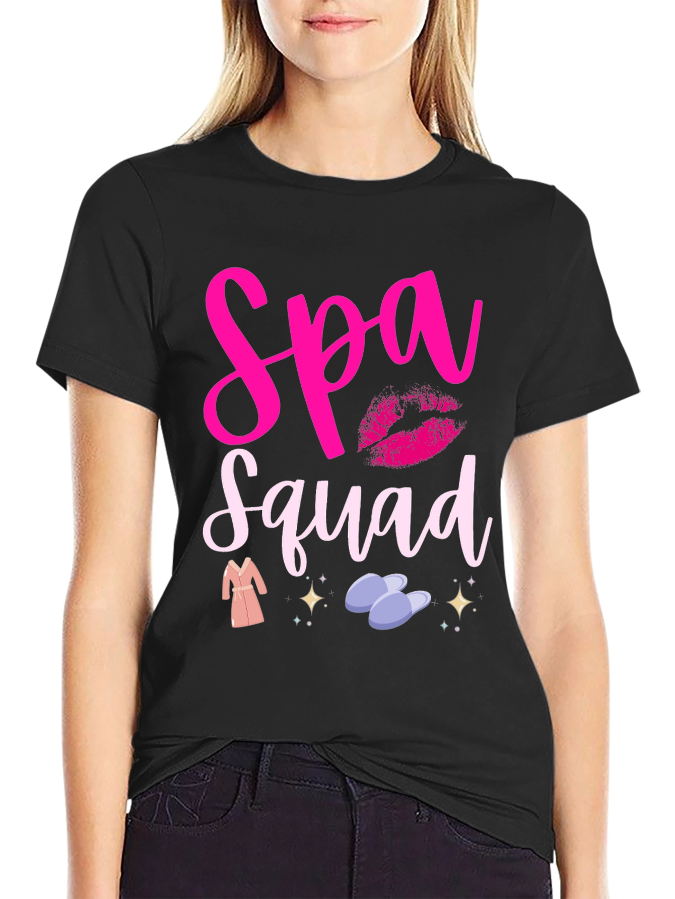 Spa Squad Graphic Tee - Relax in Style