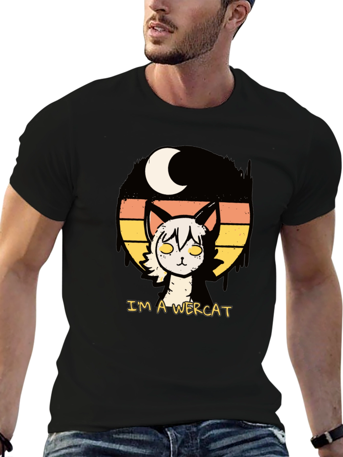 Im A Wercat Funny Graphic T-Shirt