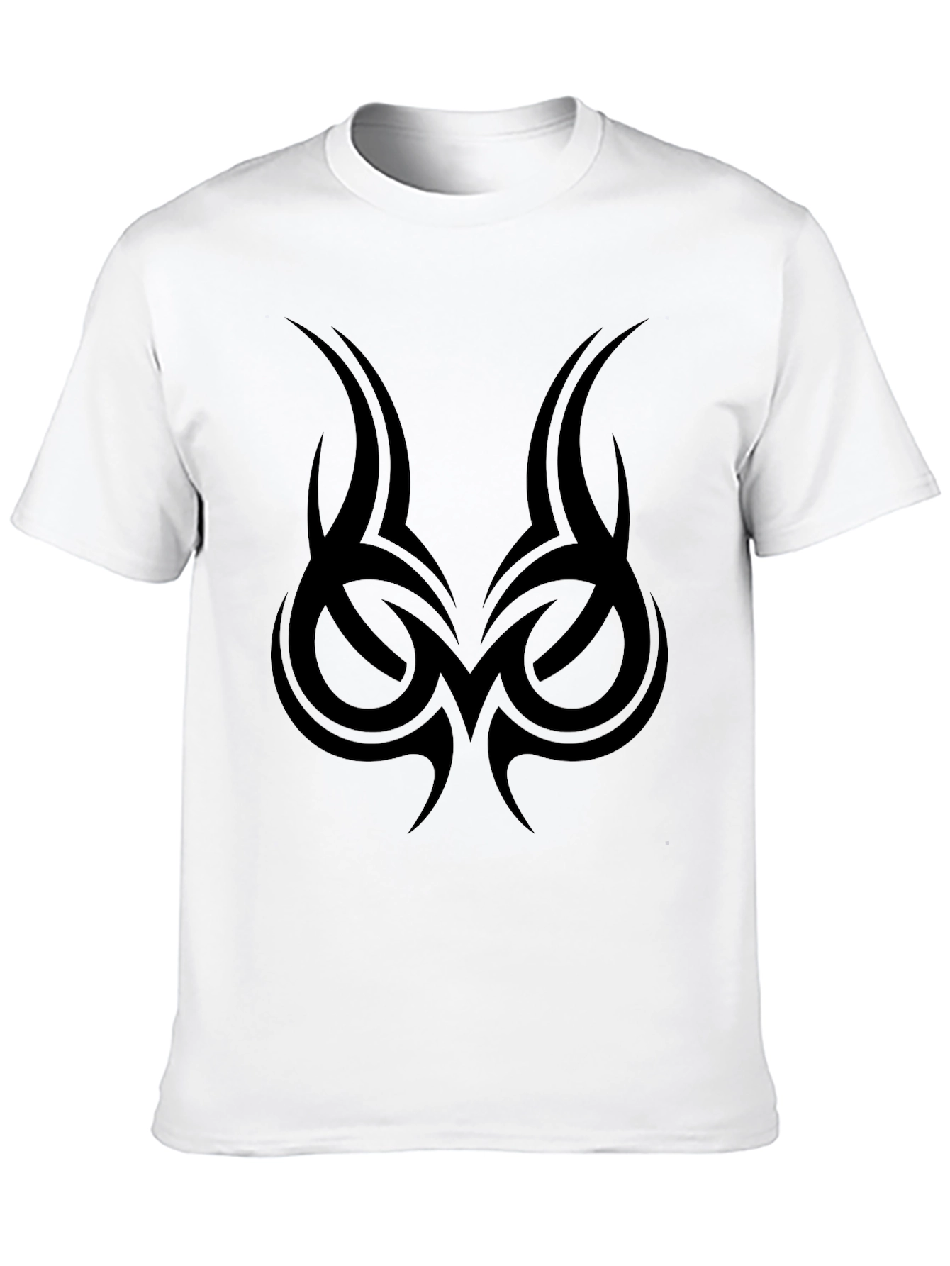 Tribal Tattoo Graphic Tee - Mens Black T-Shirt
