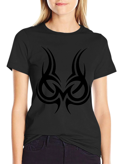 Tribal Tattoo Graphic Tee - Mens Black T-Shirt