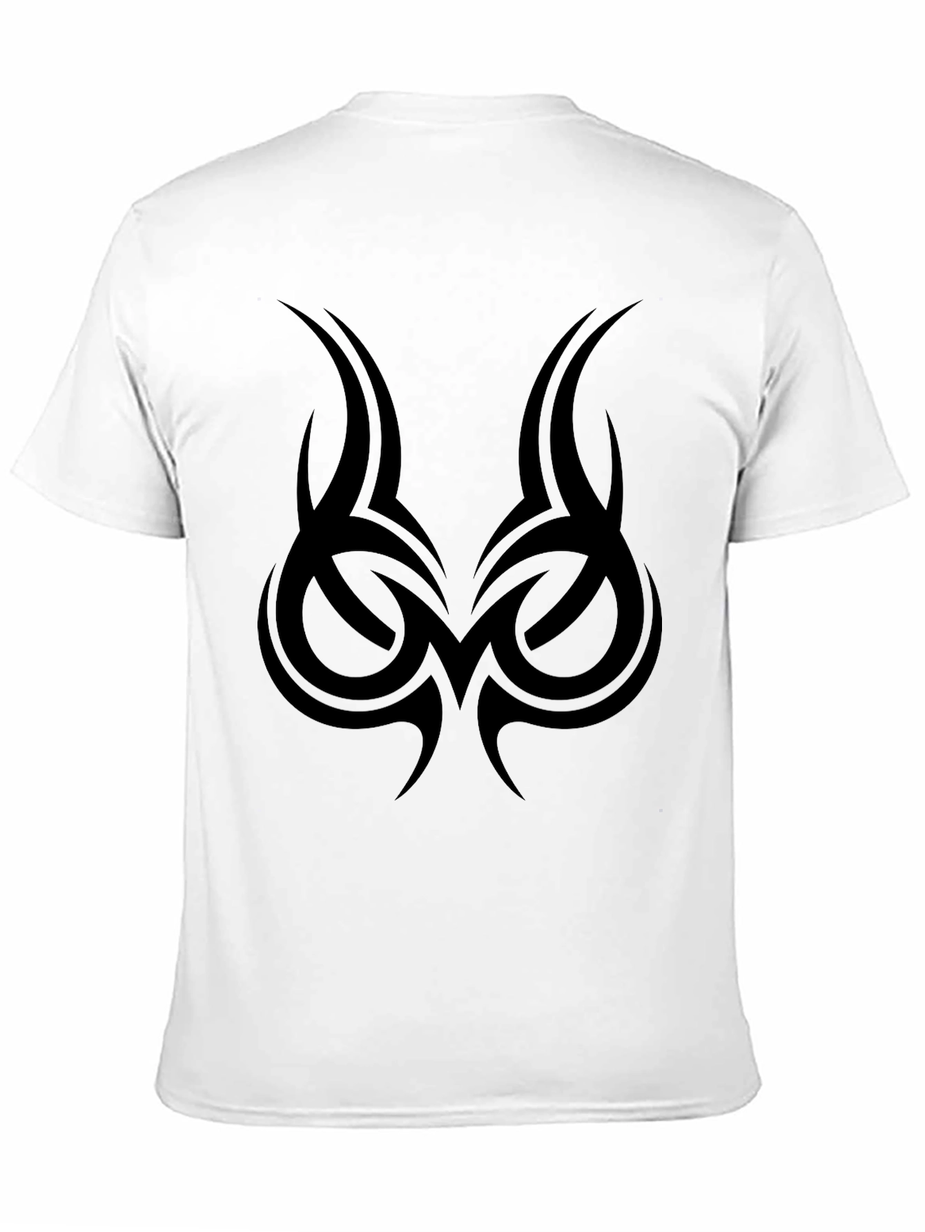 Tribal Tattoo Graphic Tee - Mens Black T-Shirt