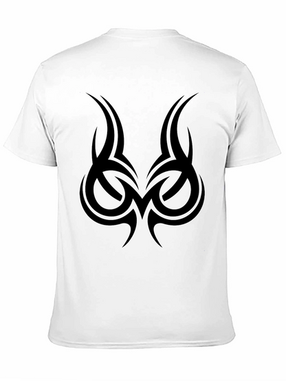 Tribal Tattoo Graphic Tee - Mens Black T-Shirt