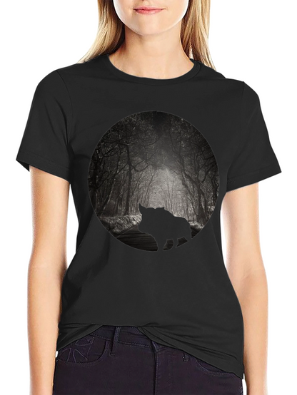 Mens Black Forest Silhouette Graphic Tee