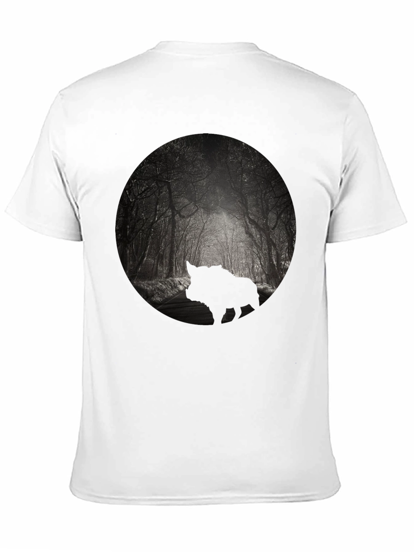 Mens Black Forest Silhouette Graphic Tee