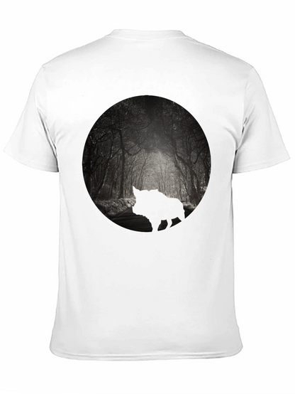Mens Black Forest Silhouette Graphic Tee