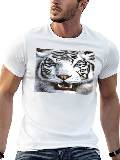 Bold Tiger Graphic Black T-Shirt