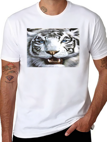 Bold Tiger Graphic Black T-Shirt