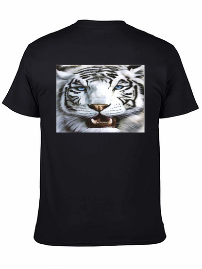 Bold Tiger Graphic Black T-Shirt