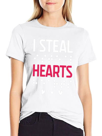 I Steal Hearts T-Shirt Valentines Day Gift
