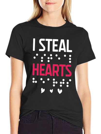 I Steal Hearts T-Shirt Valentines Day Gift