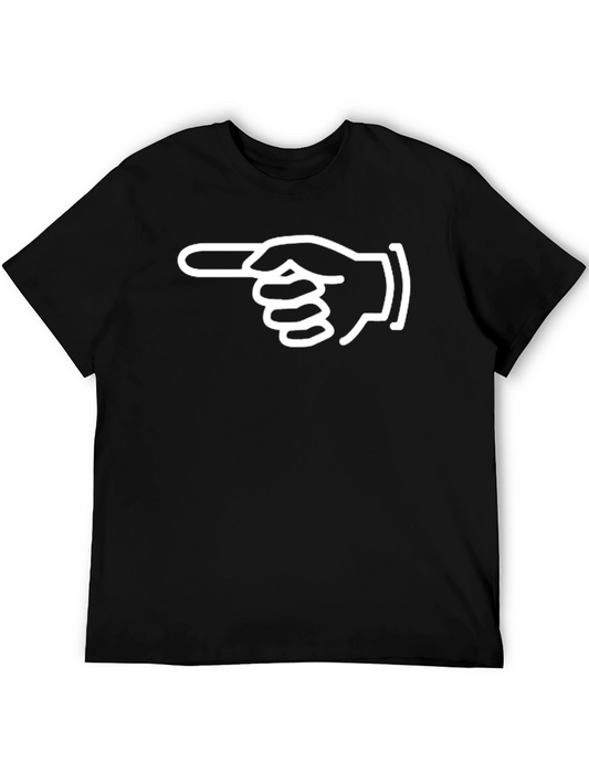Pointing Hand Graphic Tee - Unisex Black T-Shirt