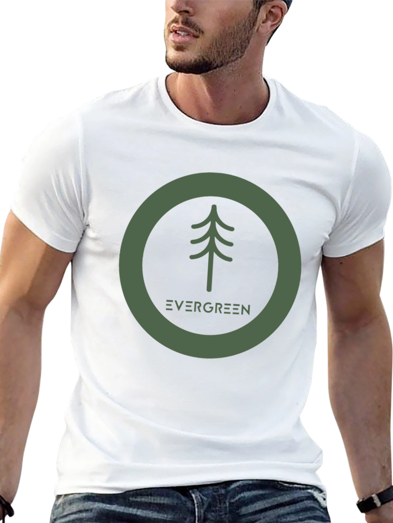 Evergreen Tree Graphic Tee - Nature Inspired Design