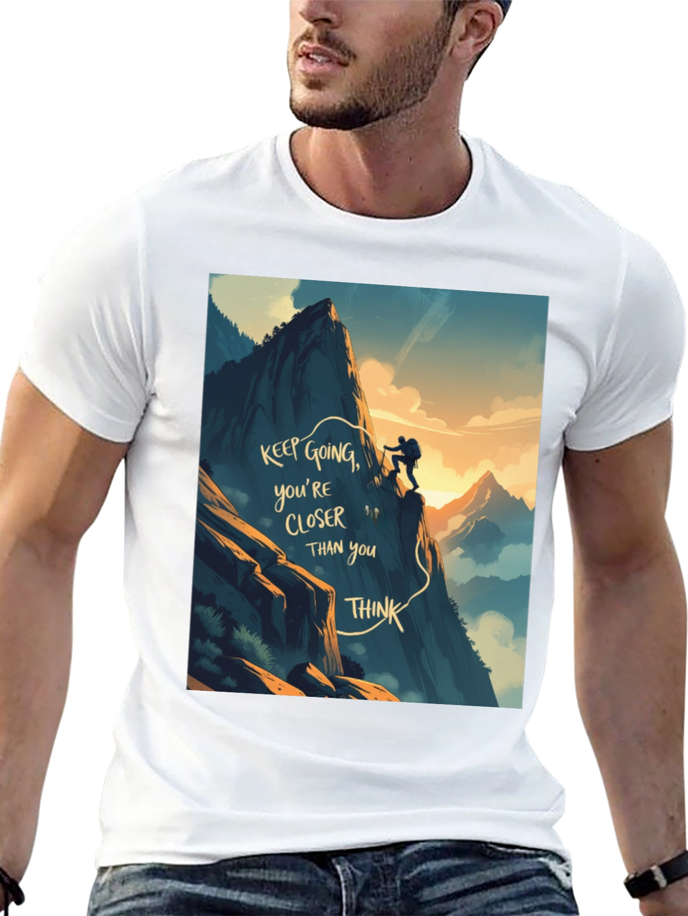 Motivational Climbing Graphic Tee