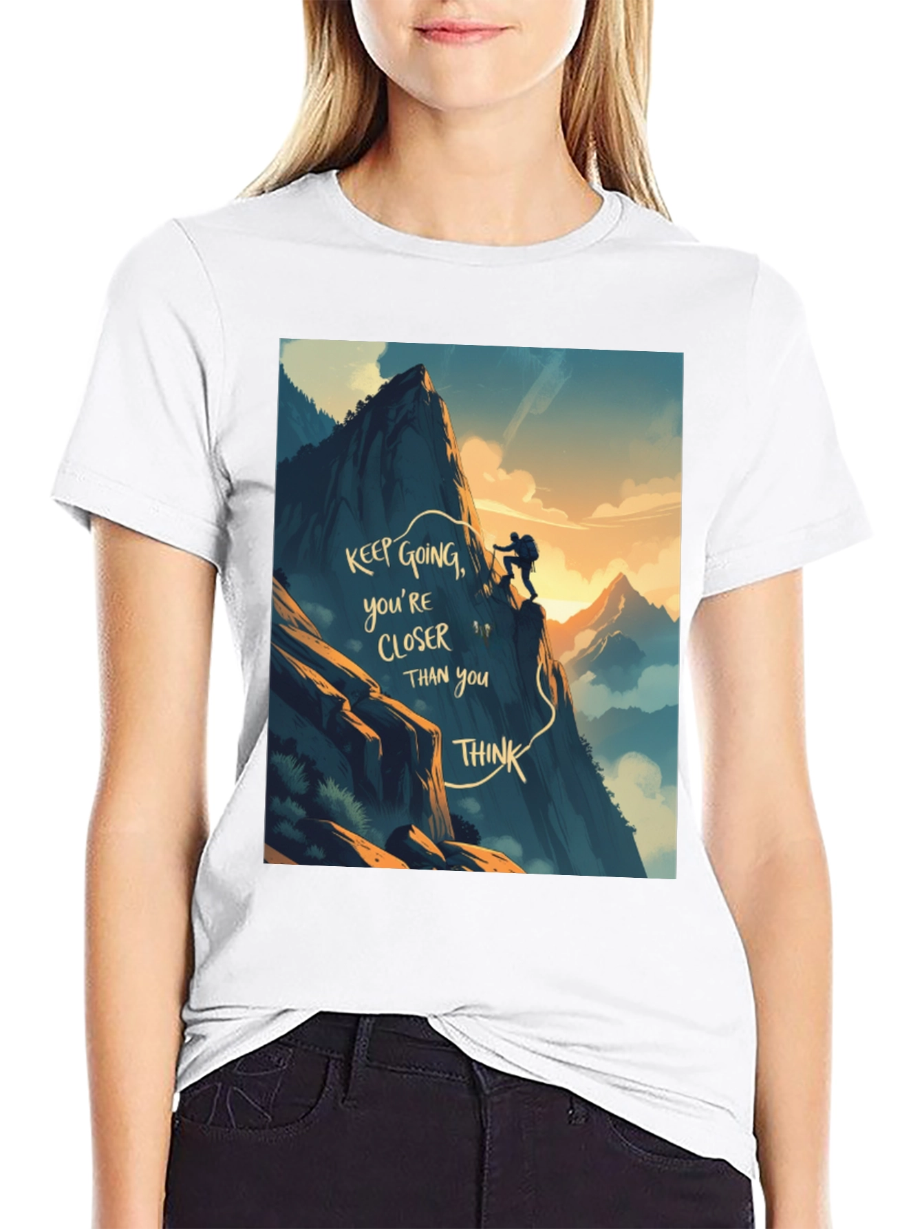 Motivational Climbing Graphic Tee
