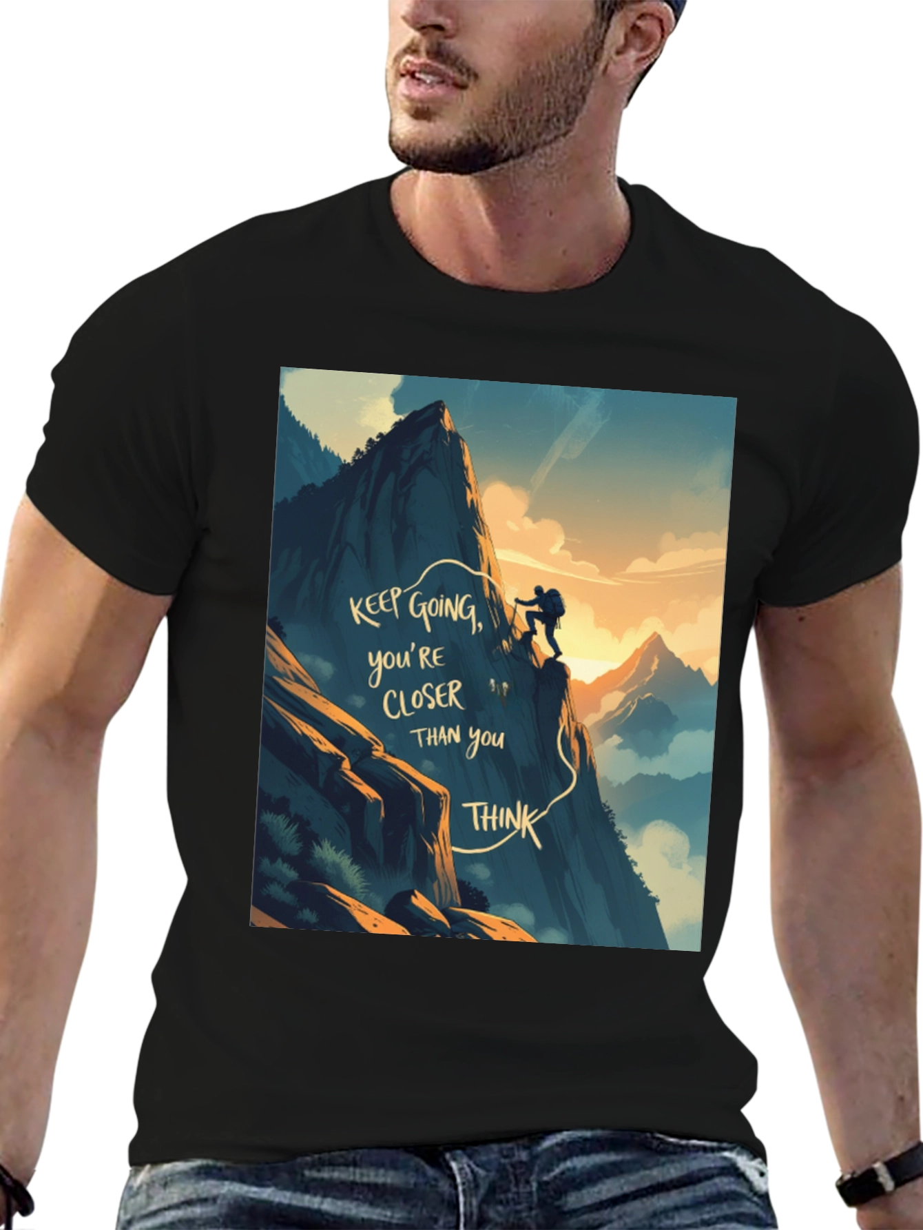 Motivational Climbing Graphic Tee