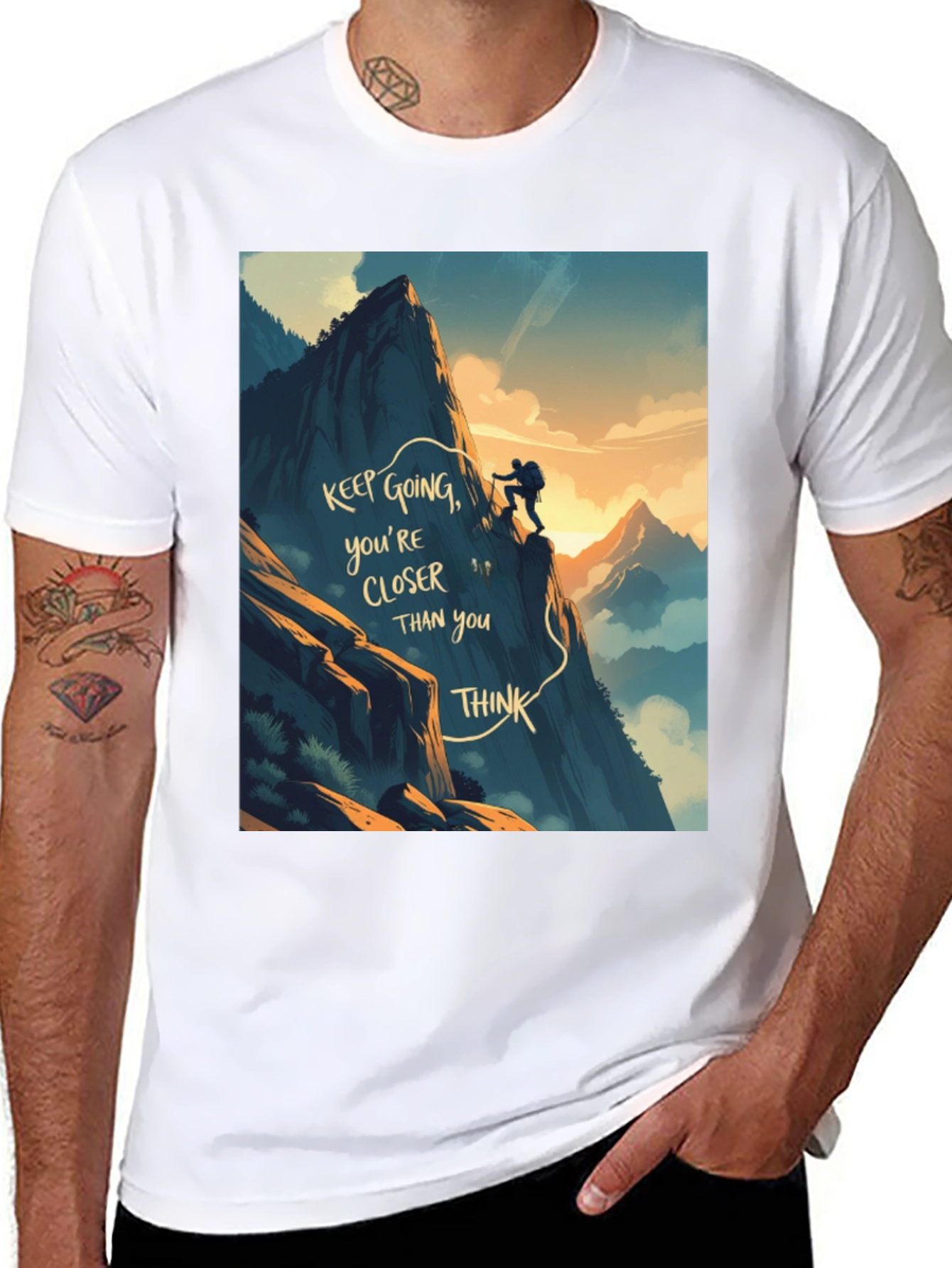 Motivational Climbing Graphic Tee
