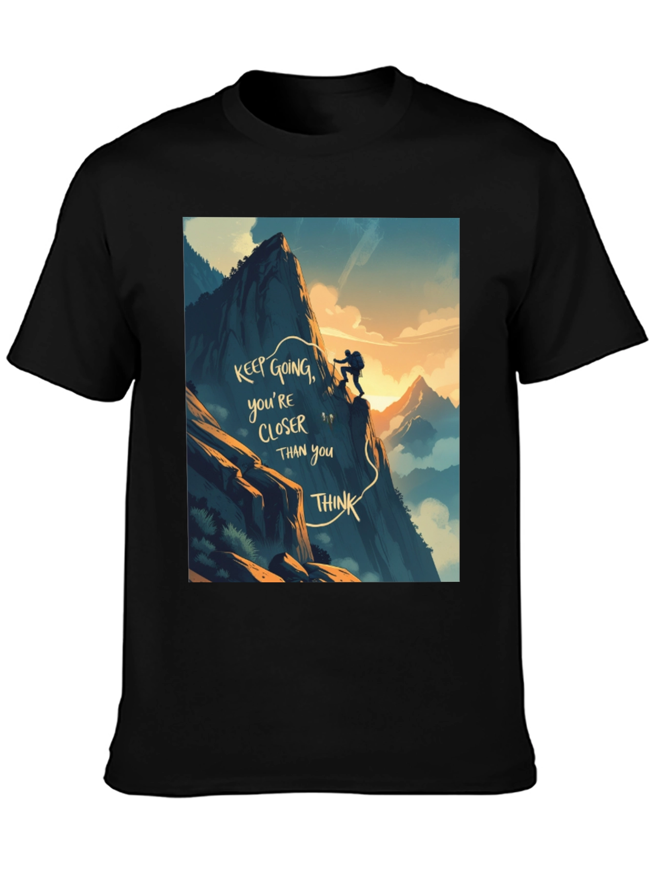 Motivational Climbing Graphic Tee