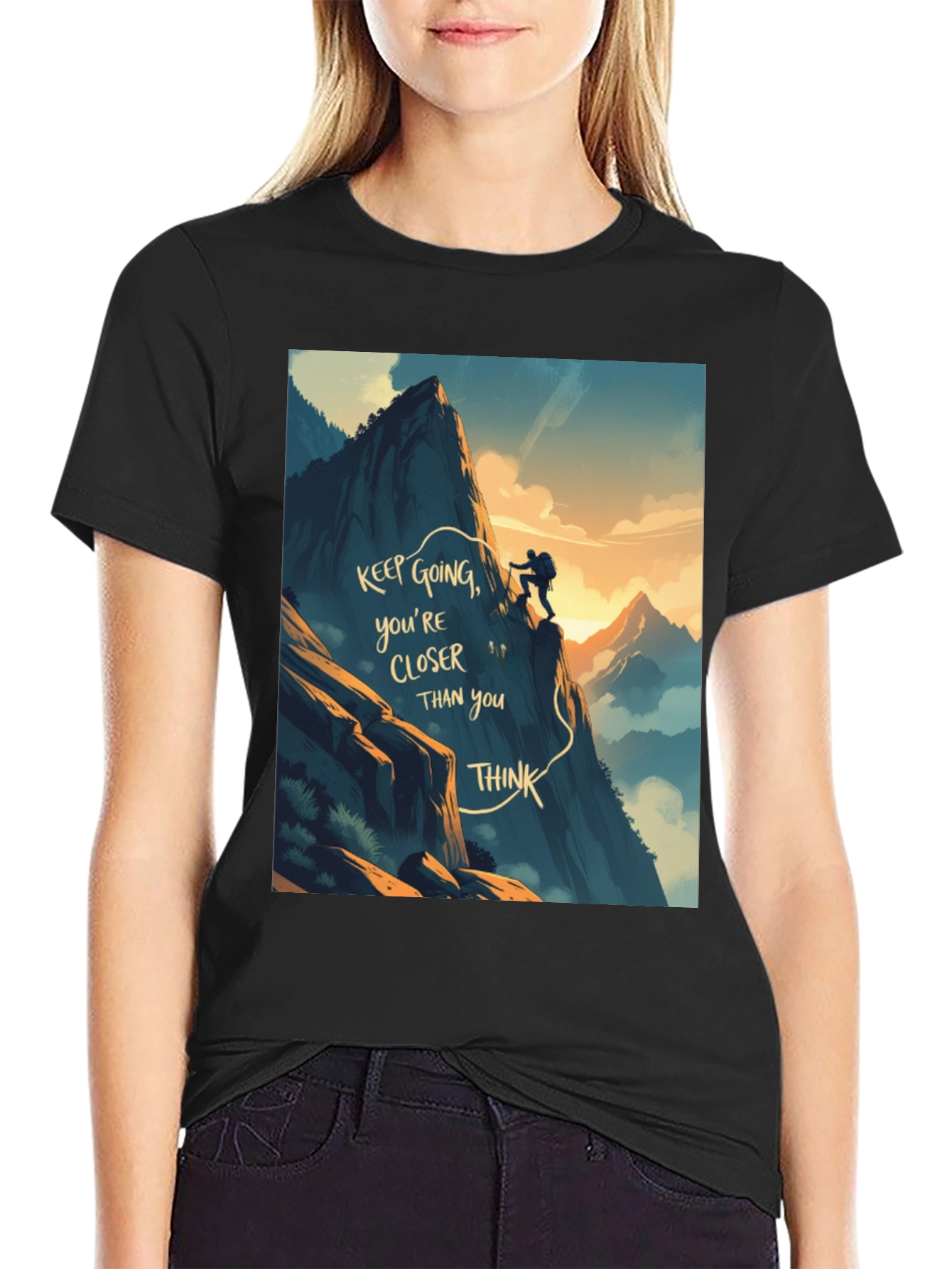Motivational Climbing Graphic Tee